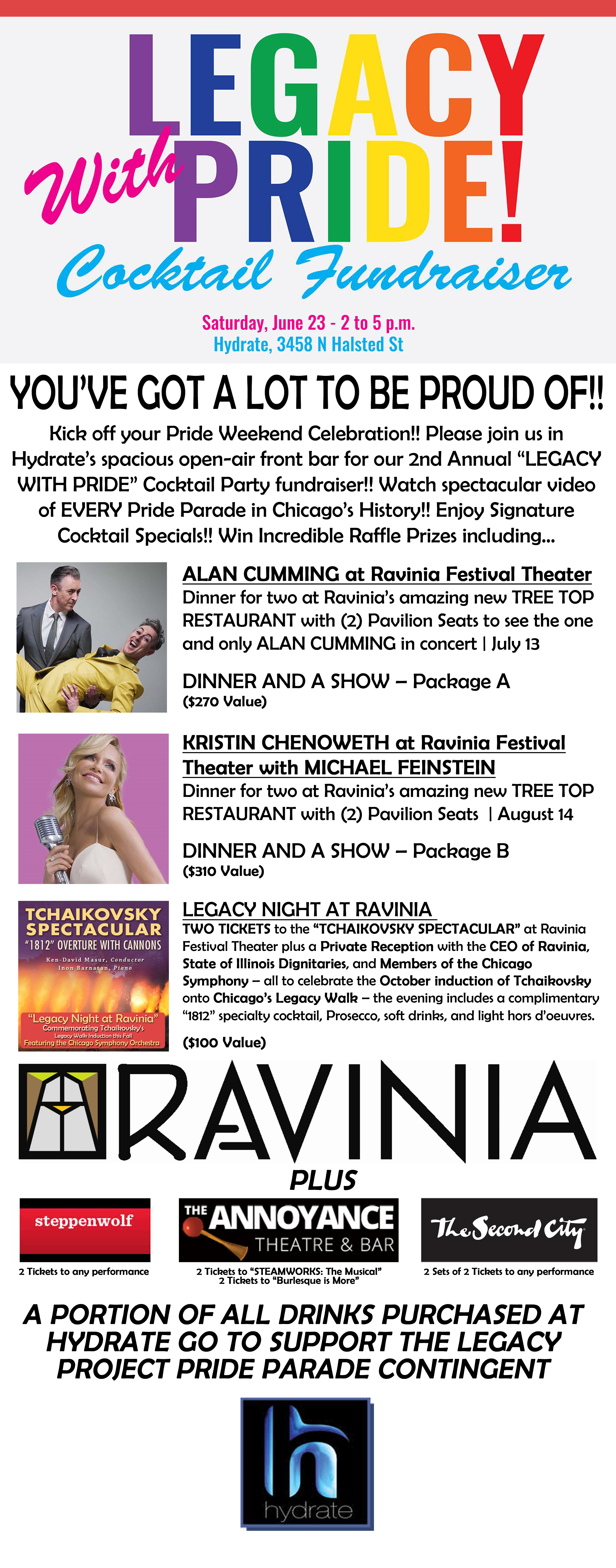 LEGACY PROJECT PRESENTS Legacy With Pride Cocktail Fundraiser at Ravinia 2018